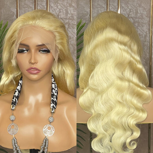 613 Frontal Wig Blonde Body Wave Wig 13x4 Lace Front Wig