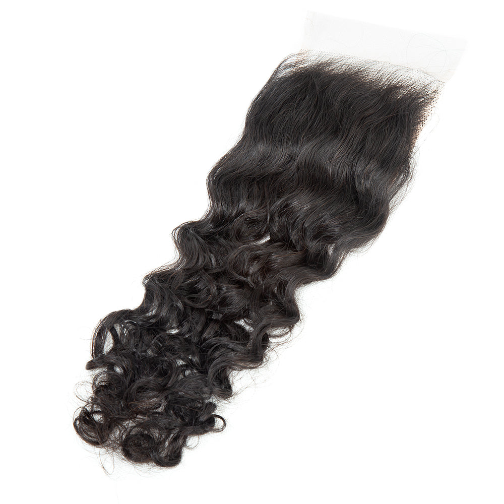 JP Hair 4x4 HD Lace Cloure Water Wave Free Part 100% Human Hair