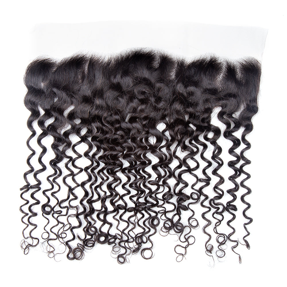 JP Hair 13x4 Transparent Lace Frontal Curly Small Knots Preplucked Hairline