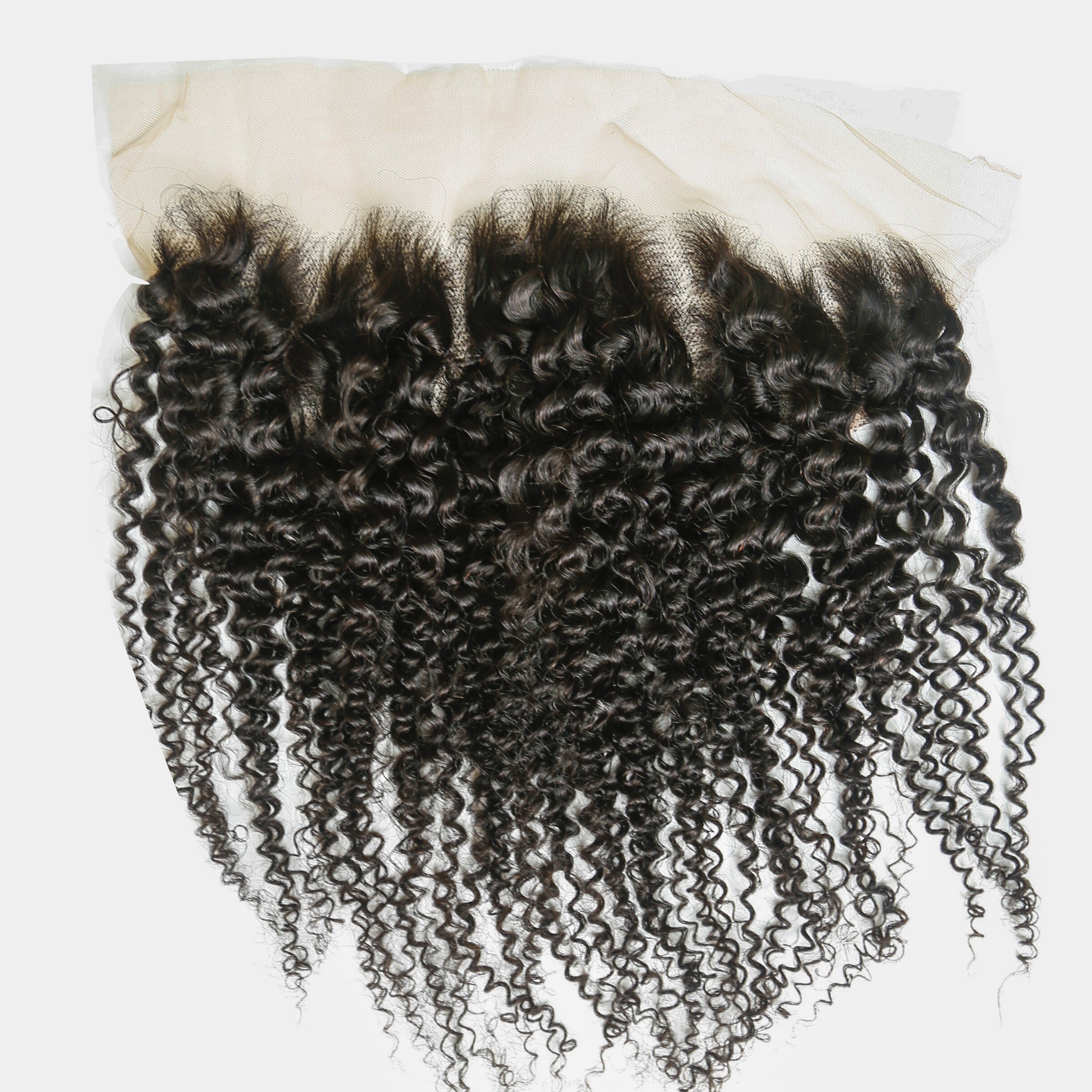 JP Hair 13x6 Transparent Lace Frontal Kinky Curly Small Knots Preplucked Hairline