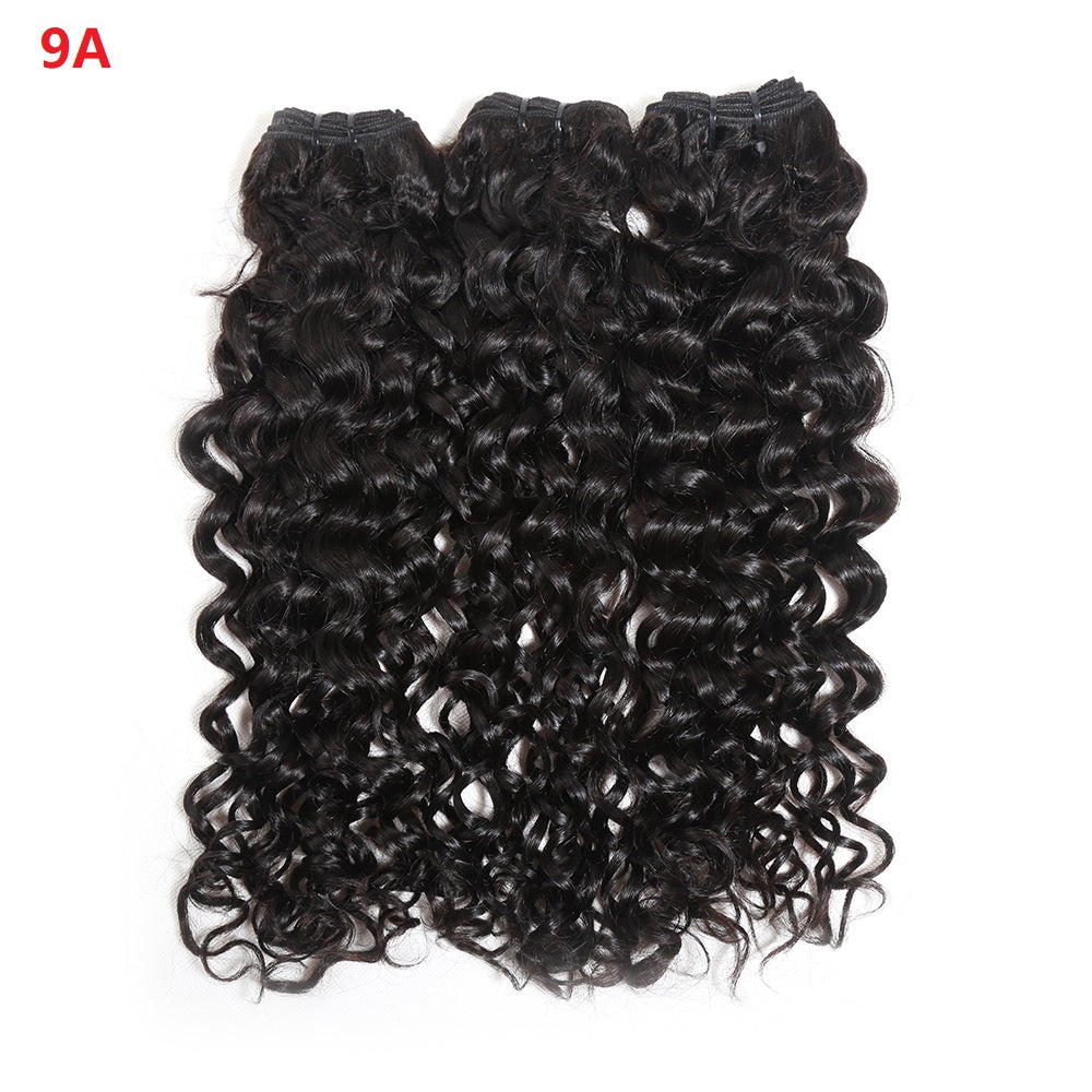 JP Hair 9A/10A12A 5x5 Lace Closure With 3 Bundles Jerry Curl Human Hair Bundles