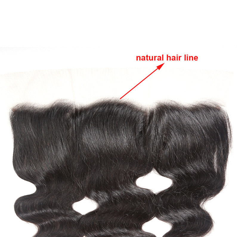 JP Hair 13x4 Transparent Lace Frontal Body Wave Small Knots Preplucked Hairline