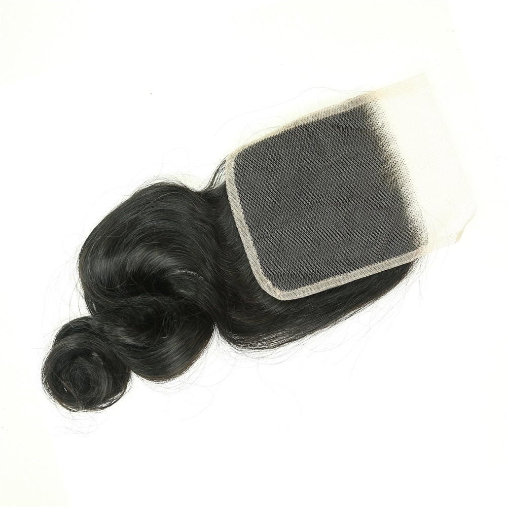 JP Hair 4x4 Transparent Lace Cloure Loose Wave 100% Human Hair Free Part