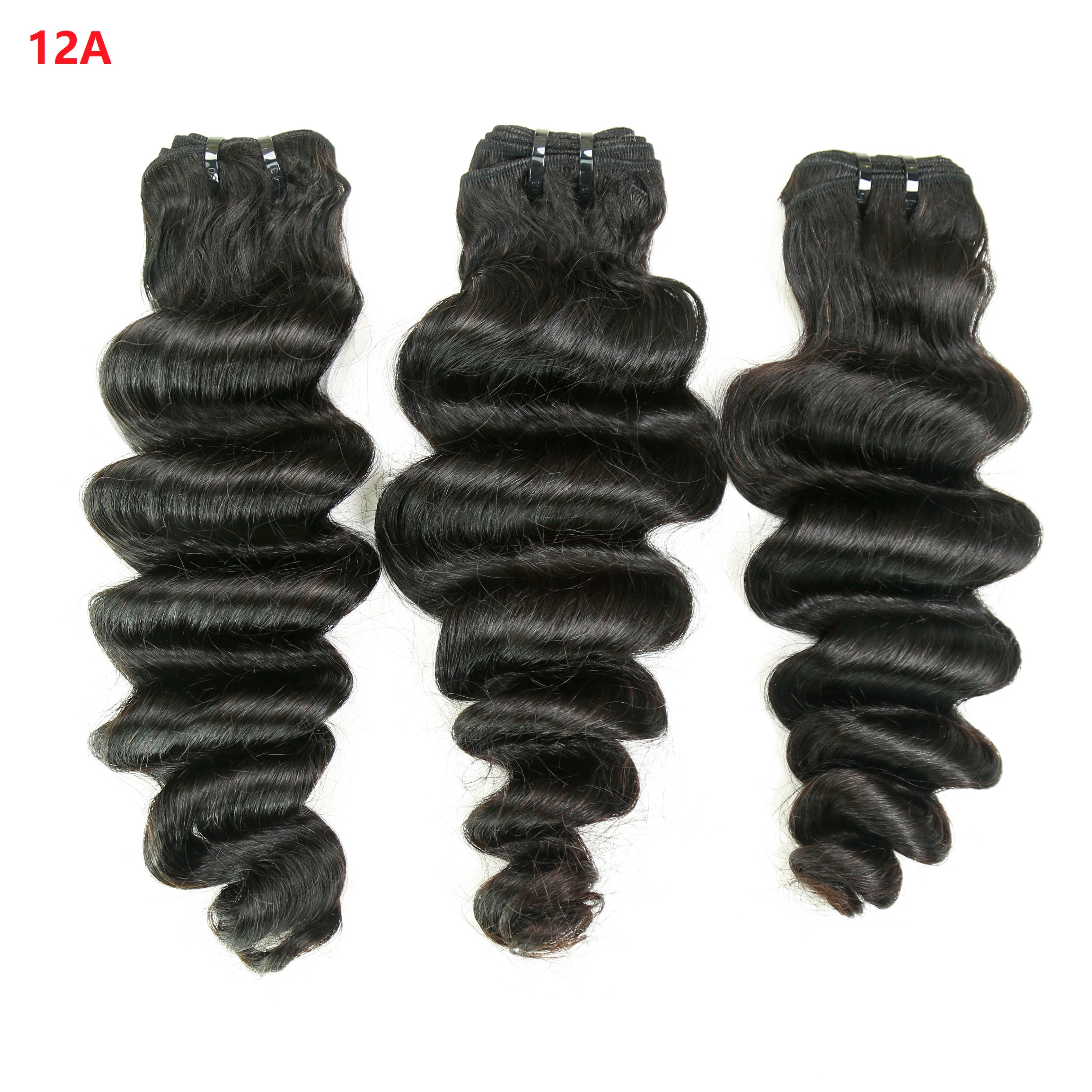 JP Hair 9A/10A/12A Loose Deep 3 Bundles with 13x6 Frontal