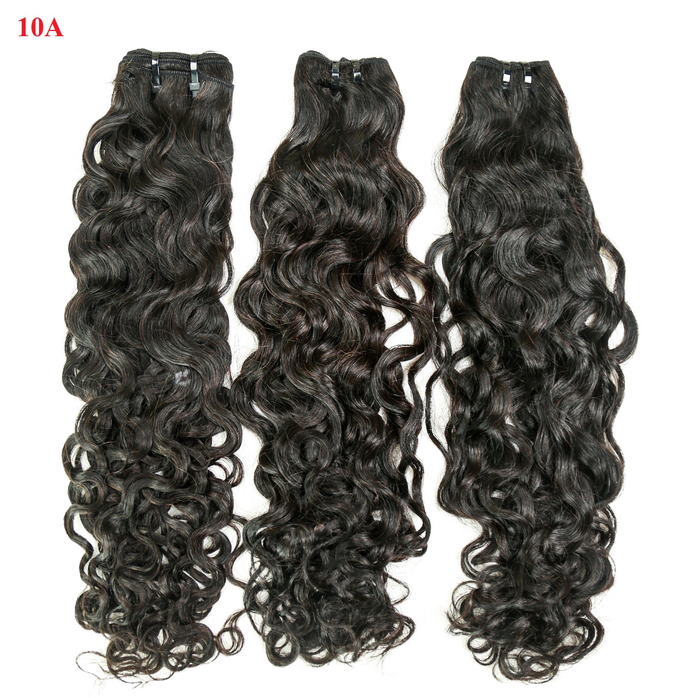 JP Hair 9A/10A12A Brazilian Water Wave 3 Bundles Human Hair Bundles with 5x5 Closure Small Knots