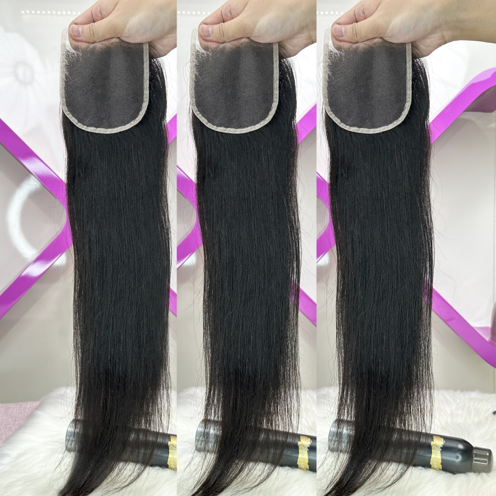 JP Hair 4x4 HD Lace Cloure Straight Small Knots 100% Human Hair
