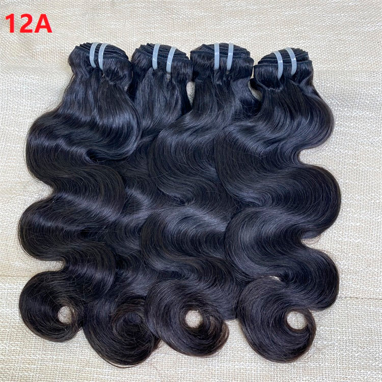 JP Hair 9A/10A/12A Body Wave Human Hair 3 Bundles with 13x4 Lace Frontal