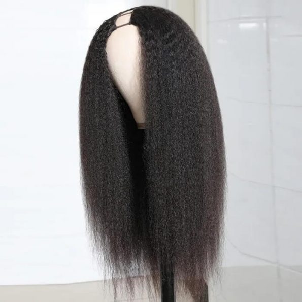 JP Hair 250% Density Glueless U Part Wig Kinky Straight U Part Human Hair Wigs