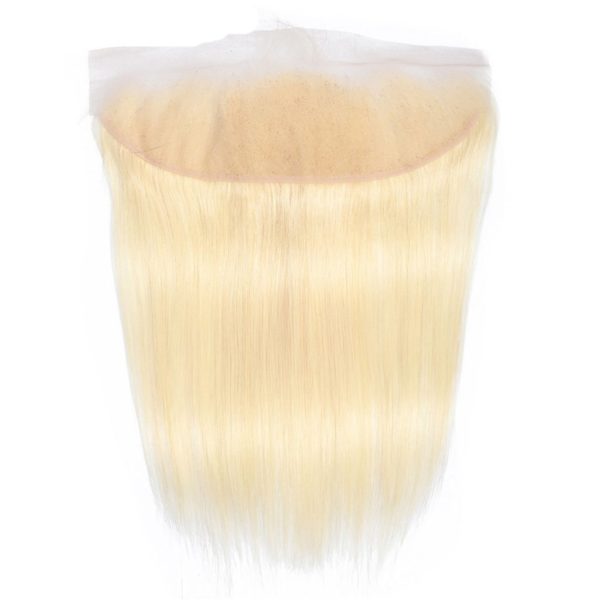 JP Hair #613 Blonde Straight Human Hair 3 Bundles with 13x4 Frontal