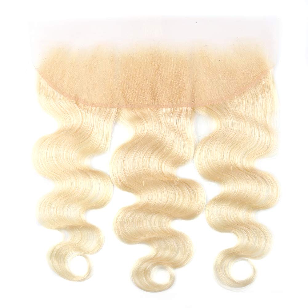 JP Hair #613 Blonde Body Wave Human Hair 3 Bundles with 13x4 Frontal