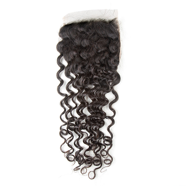 JP Hair 9A/10A12A 5x5 Lace Closure With 3 Bundles Jerry Curl Human Hair Bundles