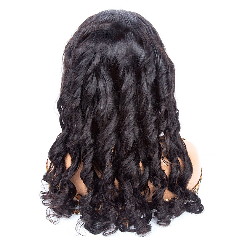 JP Hair Natural Black Heavy Density Loose Wave 4x4/5x5/6x6 HD Lace Closure Wig Human Hair Wig