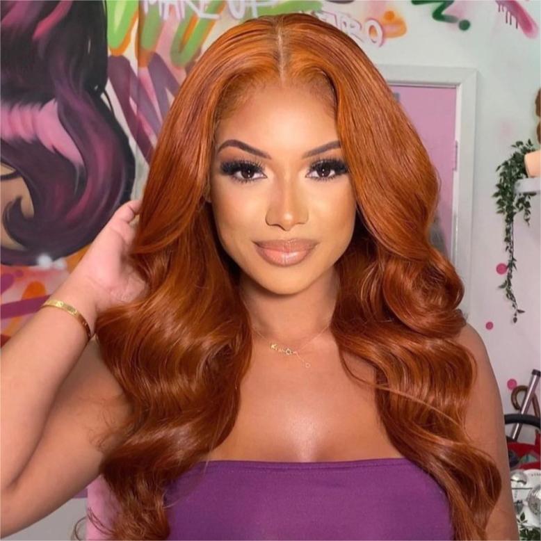 JP Hair Ginger #350 Human Hair Wig 13x4 Lace Front Wig Body Wave Hair Wig