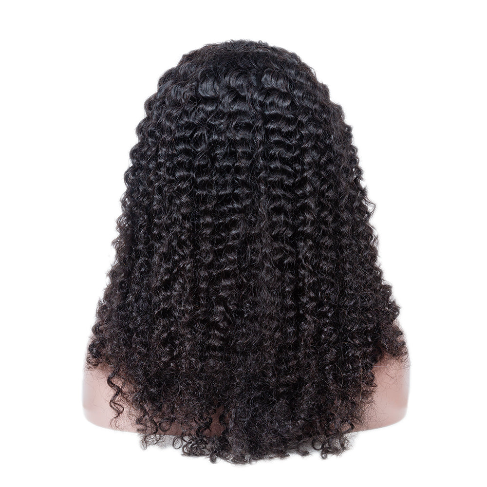 JP Hair 250% Density Glueless Deep Wave U Part Wig Human Hair Virgin Hair Can Be Dyed