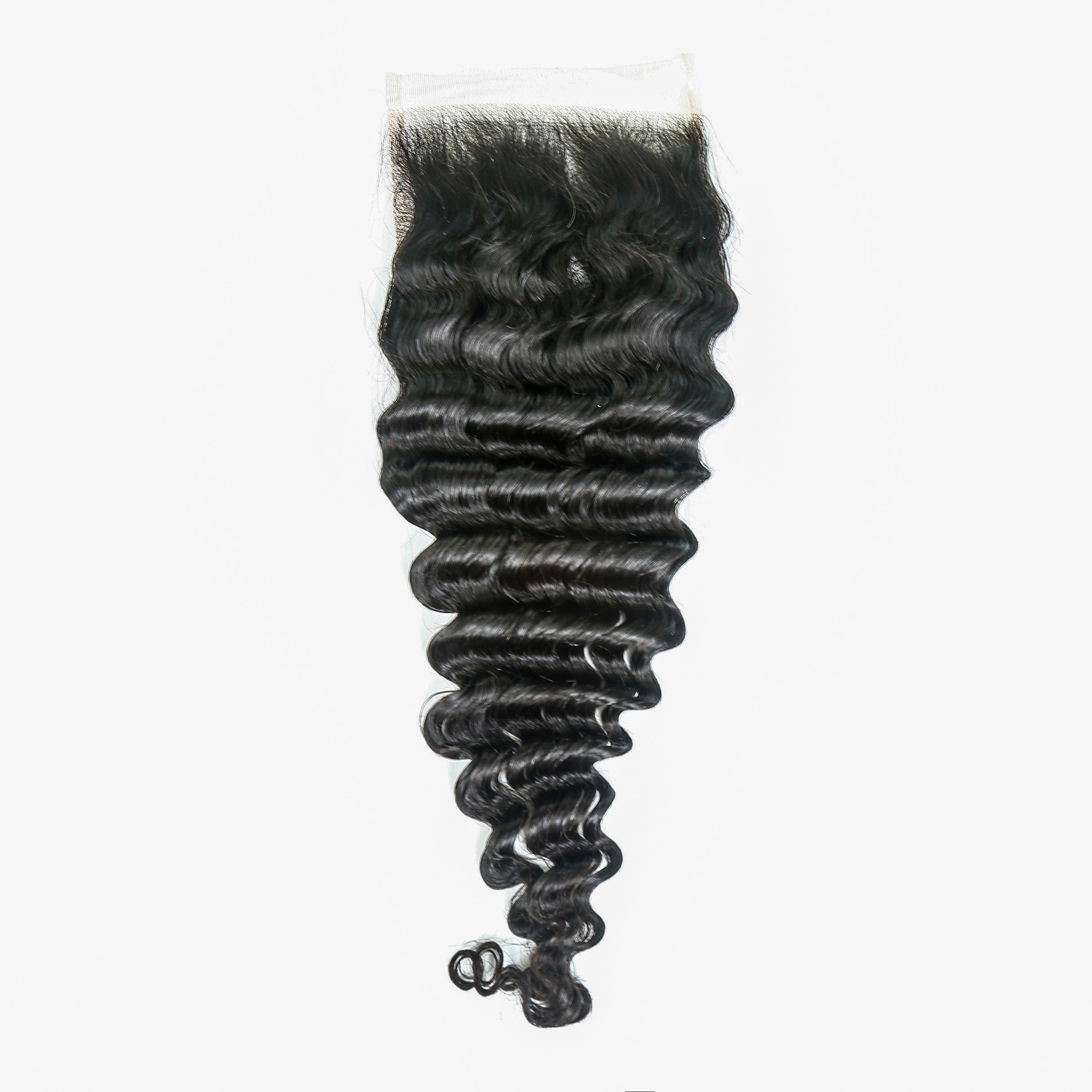 JP Hair 5x5 Transparent Lace Cloure Deep Wave Natural Black