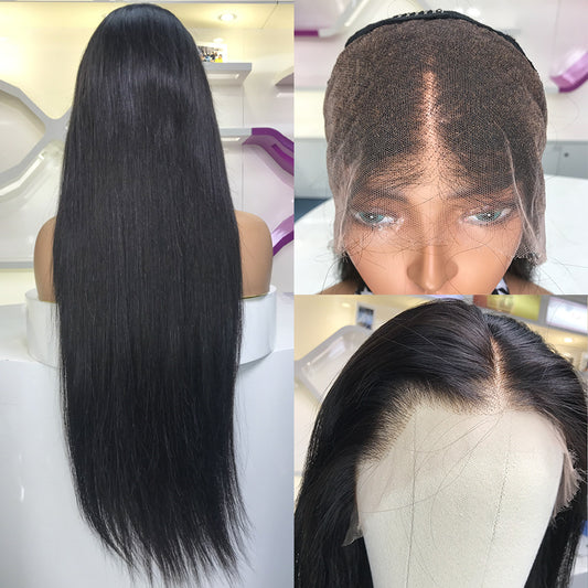 Bleached Knots 13x4 HD Full Frontal Wig Straight with Preplucked Hairline