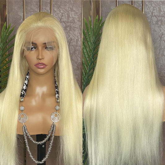 JP Hair 613 Blonde Lace Front Wig Straight Blonde Wig 13x4 Lace Frontal Wig 613 Human Hair Wig