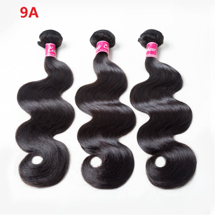 JP Hair 9A/10A12A Body Wave Soft 3 Human Hair Bundles With with 6x6 HD Closure