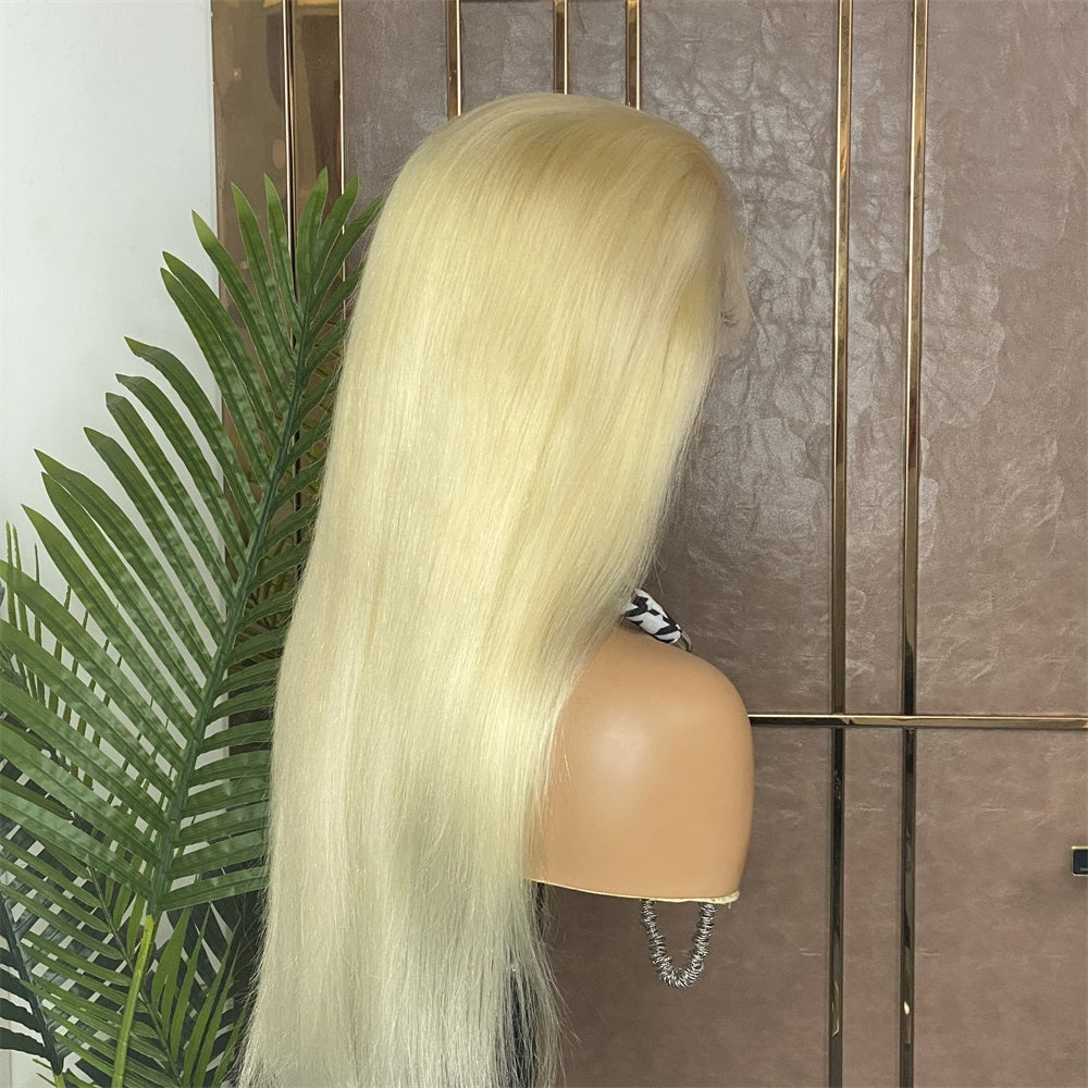 JP Hair 613 Blonde Lace Front Wig Straight Blonde Wig 13x4 Lace Frontal Wig 613 Human Hair Wig