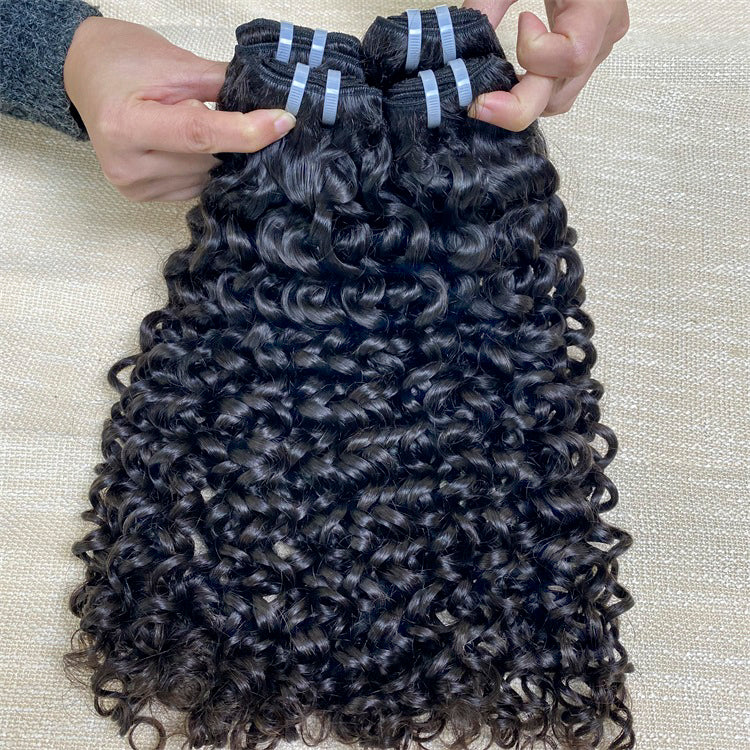 12A Raw Hairr Jerry Curl 3Pcs Human Hair Extensions Raw Human Hair Weave From Single Donor