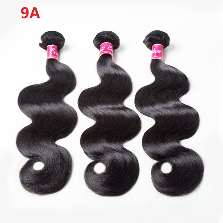 JP Hair  9A/10A/12A Body Wave 3 Bundles with 13x6 Frontal with Preplucked Hairline