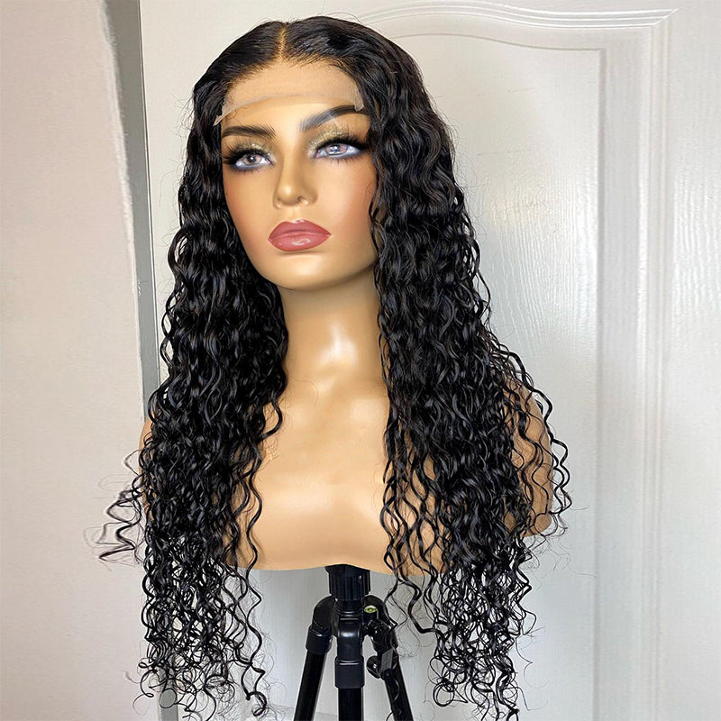 Water Wave Glueless Ready to Go Wig 5x5 HD Cloure Wig With Small Knots ...