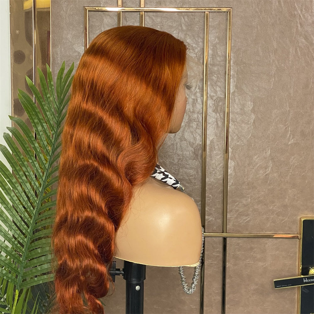 JP Hair Ginger #350 Human Hair Wig 13x4 Lace Front Wig Body Wave Hair Wig