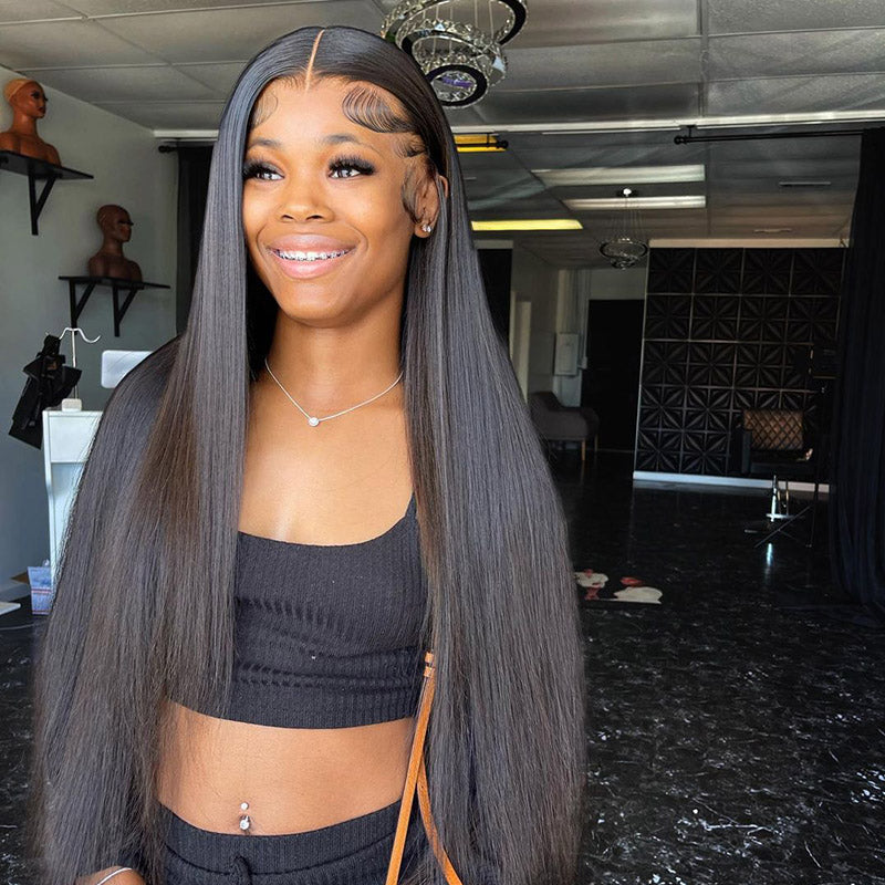 JP Hair Straight Lace Front Wig 13x4/13x6 HD Lace Frontal Wig with Baby Hair Pre-plucked Hairline