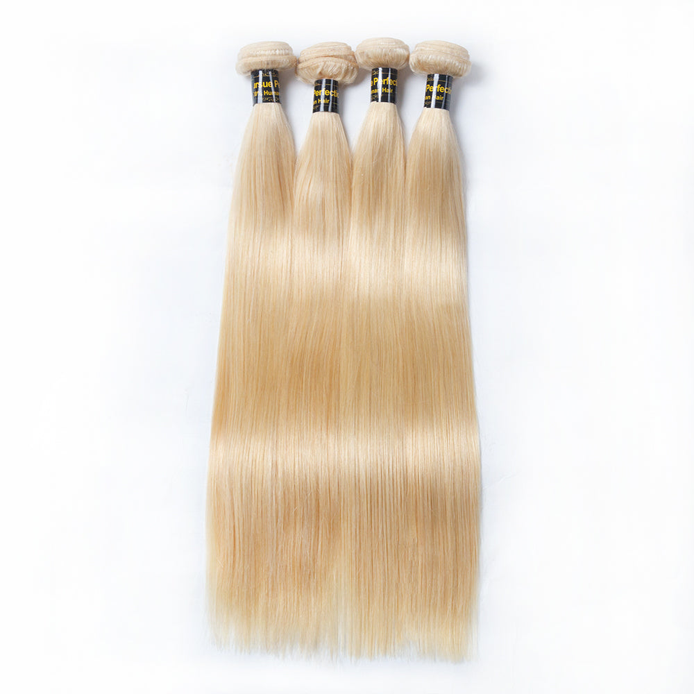 JP Hair 613 Blonde Straight Hair Bundles 3 Bundles Human Hair Weft