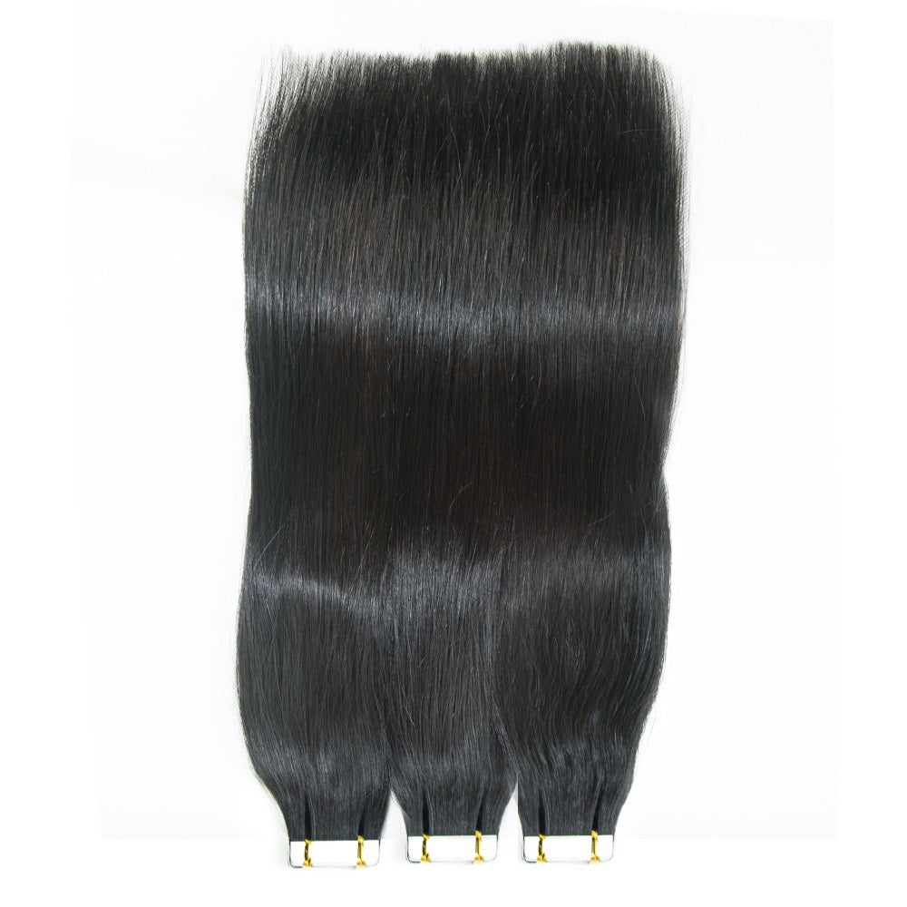 JP Hair Tape In Hair Extensions 100% Mink Virgin Straight Human Hair Tape Ins Hair Extensions