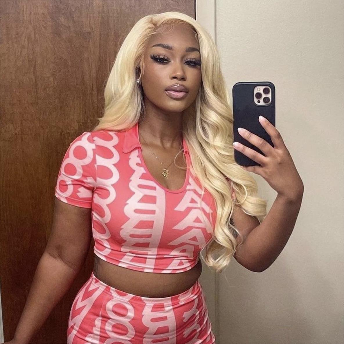 613 Frontal Wig Blonde Body Wave Wig 13x4 Lace Front Wig