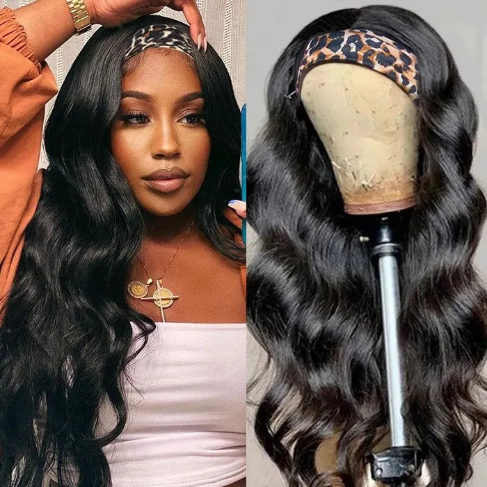 JP Hair 250% Density Glueless Body Wave Headband Wig Human Hair Wigs Virgin Hair Headband Wig