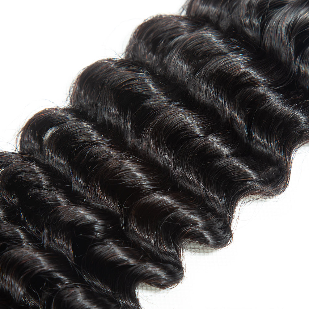 10A JP Hair Deep Wave Virgin Hair 3 Bundle Deals Natural Virgin Hair