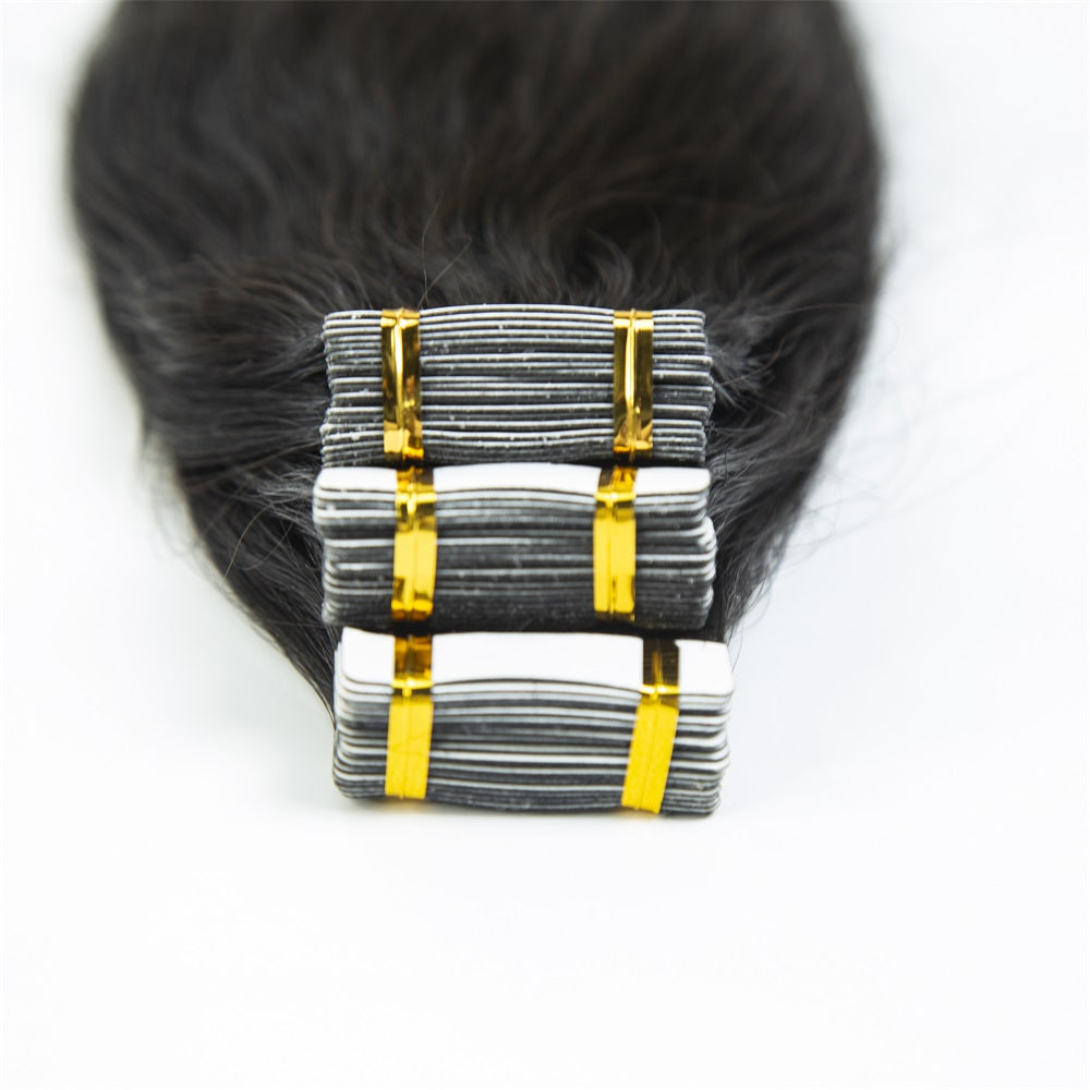 JP Hair Tape In Hair Extensions 100% Mink Virgin Straight Human Hair Tape Ins Hair Extensions