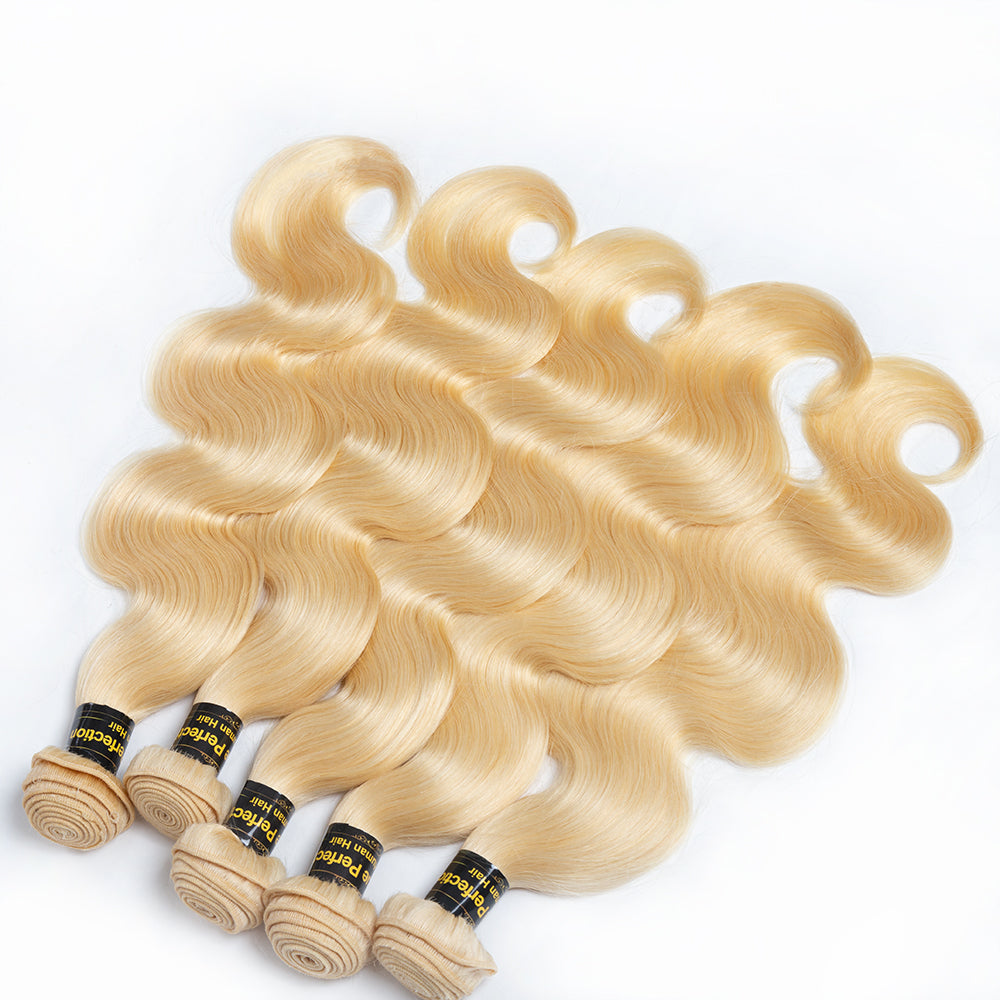 JP Hair 613 Blonde Body Wave Hair Bundles Weave 3 Bundles Human Hair Extensions