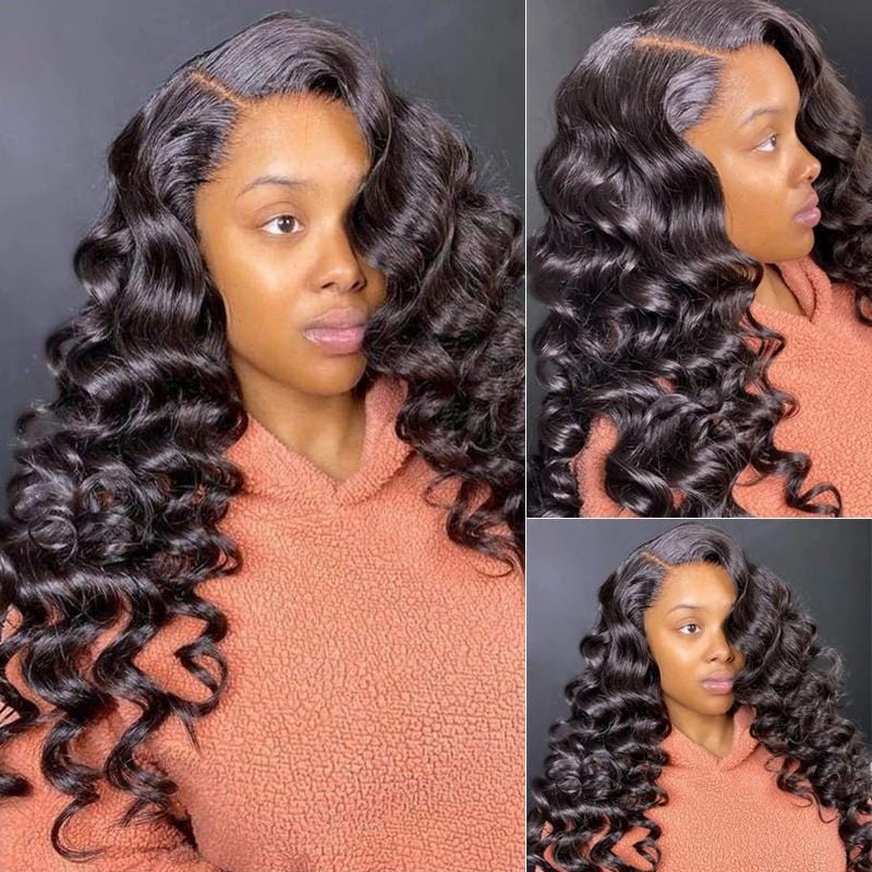 JP Hair 9A/10A/12A Loose Wave Hair Human Hair 3 Bundles With 4x4 Lace Closure