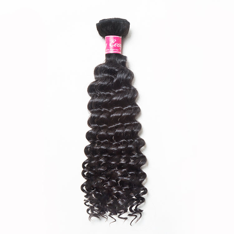 9A JP Hair Indian Hair Deep Wave Virgin Hair 3 Bundles Natural Color Free Shipping