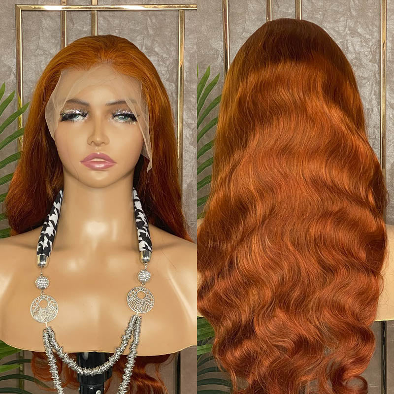 JP Hair Ginger #350 Human Hair Wig 13x4 Lace Front Wig Body Wave Hair Wig